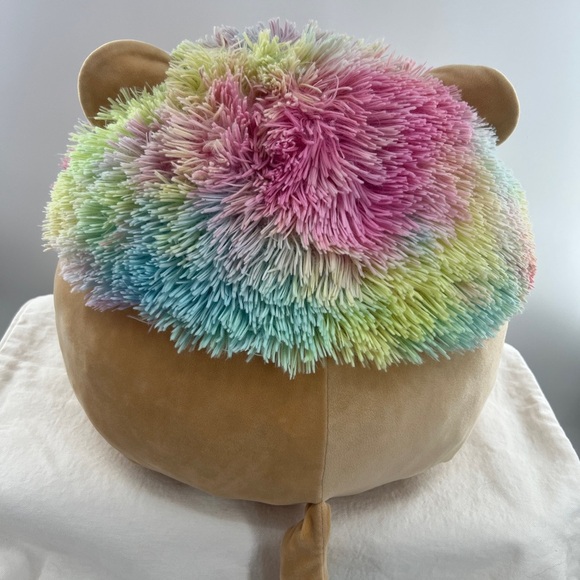 Squishmallows "Leonard" the Rainbow Lion Plush Kelly Toe Tie Dye Mane - Picture 5 of 9
